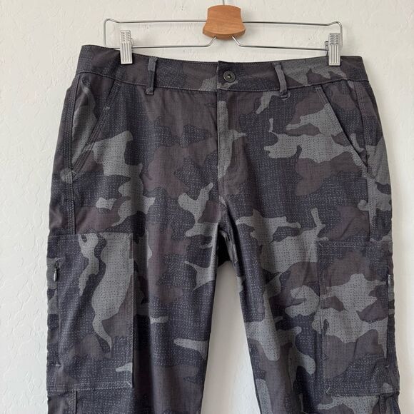 PrAna Granite Gray Camo Sky Canyon Jogger Pants Size 10 - Picture 5 of 12